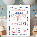 Search for baseball 1st birthday invitations Baby boy