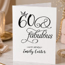 Search for 60th birthday cards Black and white