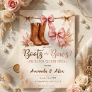 Search for western gender reveal invitations Pink or blue
