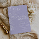 Search for lavender bridal shower invitations Floral