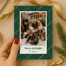 Search for green plaid christmas cards Elegant
