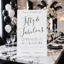 Search for for her 50th birthday invitations Black