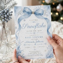 Search for a little snowflake baby shower invitations December january february