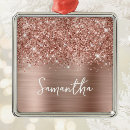 Search for rose gold christmas tree decorations Glitter