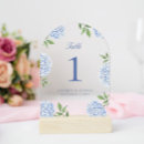 Search for acrylic table cards Blue