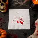Search for blood splatter napkins Halloween
