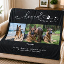 Search for pet memorial blankets In loving memory