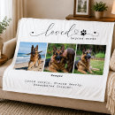 Search for pet memorial with photo blankets In loving memory