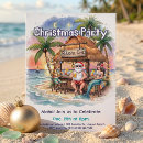 Search for tropical christmas invitations Beach christmas party