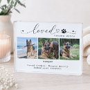 Search for dog memorial photo display In loving memory