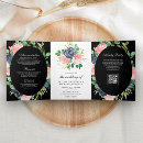 Search for navy blue and blush pink wedding invitations All in one