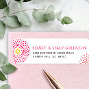 Search for white pink return address labels Typography