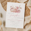 Search for pink pumpkin 1st birthday invitations Rustic