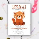 Search for red panda invitations Watercolor