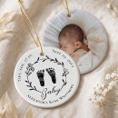 Search for baby footprint christmas tree decorations New parents