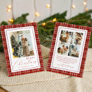 Search for red black plaid card christmas cards Tartan