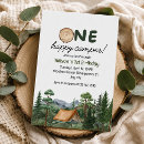 Search for one happy camper birthday invitations Outdoor