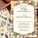 Search for autumn leaves birthday invitations Whimsical