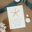 Search for starfish save the dates Seashell