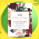 Search for burgundy and gold birthday invitations For kids