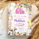 Search for pink farm invitations Girl