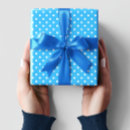 Search for polka wrapping paper Blue
