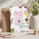 Search for ice cream 1st birthday invitations Party