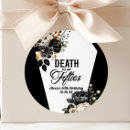 Search for womans black gold party stickers For her