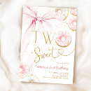Search for two sweet birthday invitations Doughnuts