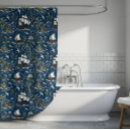 Search for sailing ship shower curtains Blue