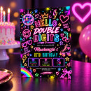 Search for glow dance party invitations Let's glow crazy