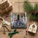 Search for new years christmas tree decorations Family photo