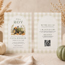 Search for fall baby boy shower invitations For her