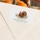 Search for thanksgiving turkey return address labels Seasonal
