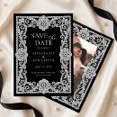 Search for black lace save the dates Elegant