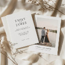 Search for double wedding invitations Black and white