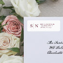 Search for classic red and white return address labels Minimalist