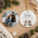 Search for our first together christmas tree decorations Watercolor
