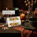 Search for pumpkins place cards Leaves