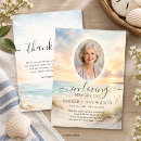 Search for beach funeral thank you cards In loving memory