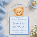 Search for bear baby boy shower invitations Adorable