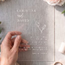 Search for transparent wedding invitations Classy