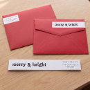 Search for merry bright return address labels Xmas