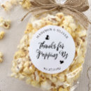 Search for popcorn wedding stickers Thank you