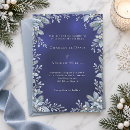 Search for snowy wedding invitations Icy blue