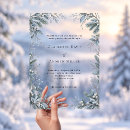 Search for snowy wedding invitations Icy blue