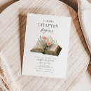 Search for a new chapter baby shower invitations Once upon a time