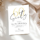 Search for modern 60th birthday invitations Chic