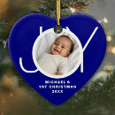 Search for navy blue christmas tree decorations Baby's first christmas