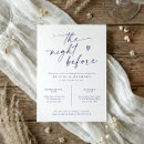 Search for trendy rehearsal dinner invitations Navy blue